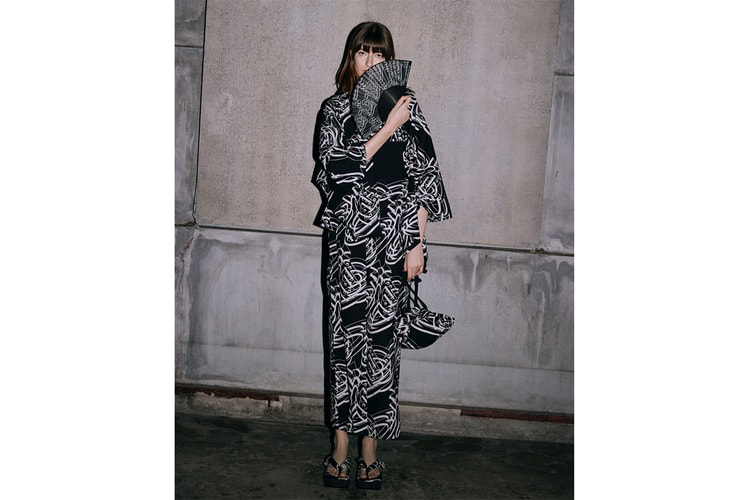 Vivienne Westwood RED LABEL から幾何学的なオーブ柄の浴衣が登場