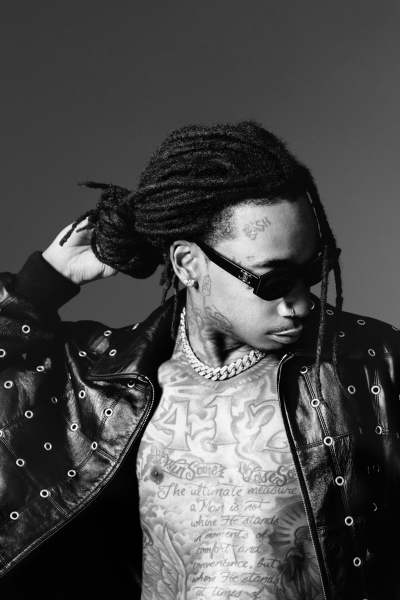 ウィズ・カリファがセリーヌ オムの新キャンペーンでサングラスを披露 wiz khalifa stars new celine homme campaign hedi slimane snoop dogg leather mixtape runway jacket rapper