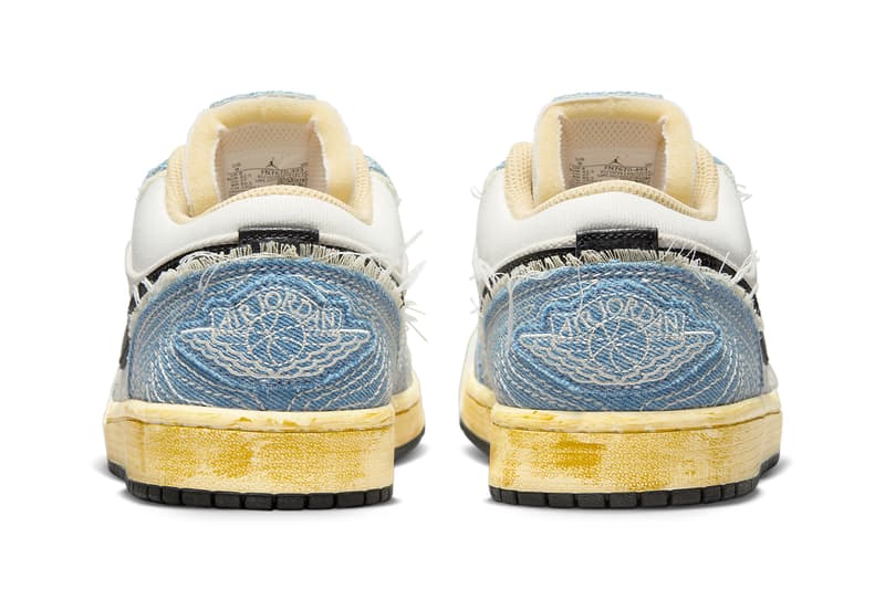 日本の伝統手芸である刺し子をフィーチャーしたエアジョーダン1“サシコ”が登場 Air Jordan 1 Low Sashiko Denim japanese craftmanship wabi sabi release info date price FN7670-493