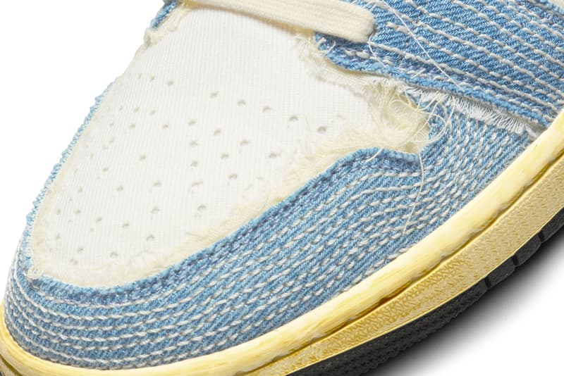 日本の伝統手芸である刺し子をフィーチャーしたエアジョーダン1“サシコ”が登場 Air Jordan 1 Low Sashiko Denim japanese craftmanship wabi sabi release info date price FN7670-493