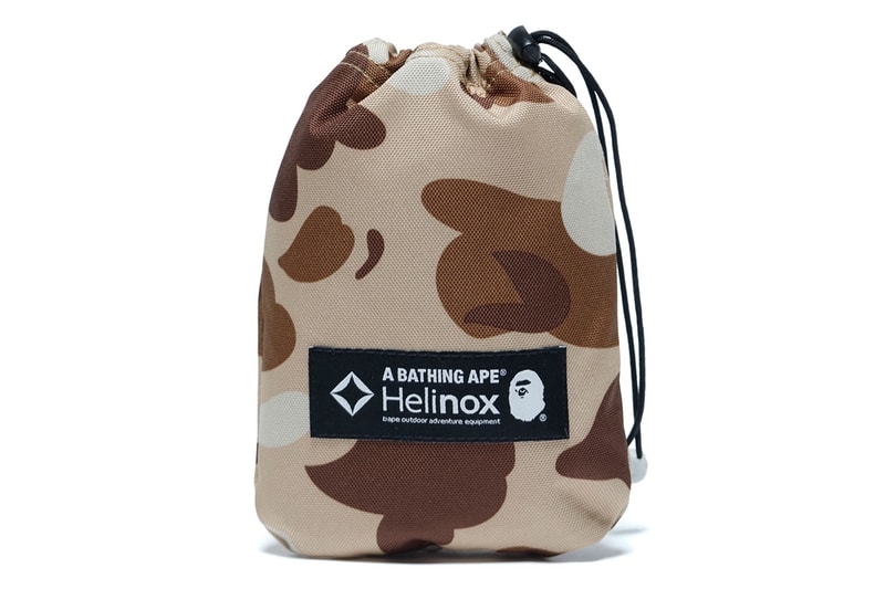 ベイプ®️のアウトドアレーベル ア キャンピング エイプとヘリノックスのコラボアイテムが登場 BAPE®️ A CAMPING APE®️ Helinox Collbo Item Release Info