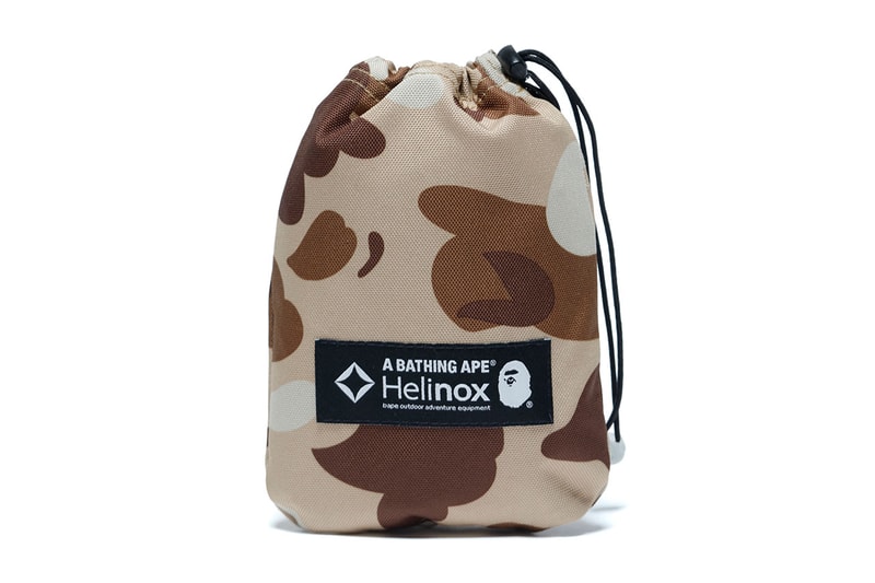 ベイプ®️のアウトドアレーベル ア キャンピング エイプとヘリノックスのコラボアイテムが登場 BAPE®️ A CAMPING APE®️ Helinox Collbo Item Release Info