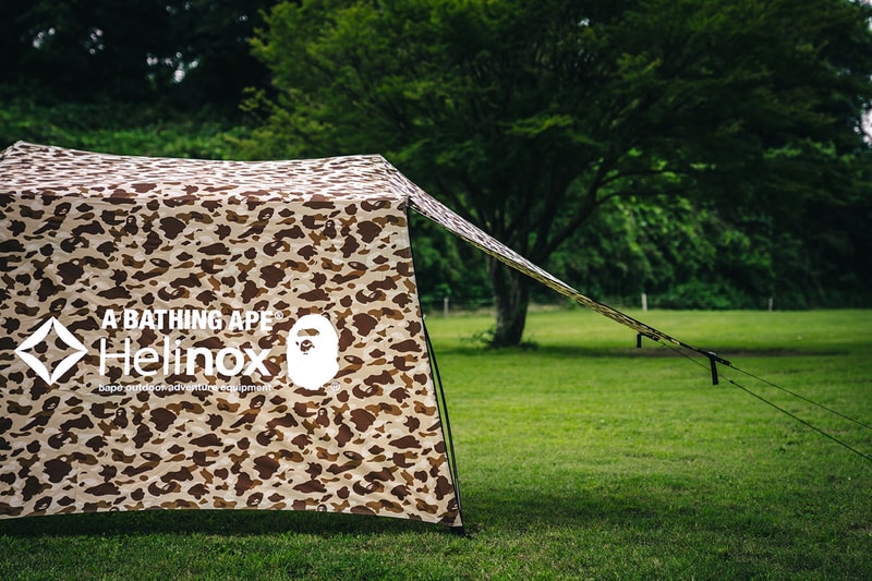 ベイプ®️のアウトドアレーベル ア キャンピング エイプとヘリノックスのコラボアイテムが登場 BAPE®️ A CAMPING APE®️ Helinox Collbo Item Release Info