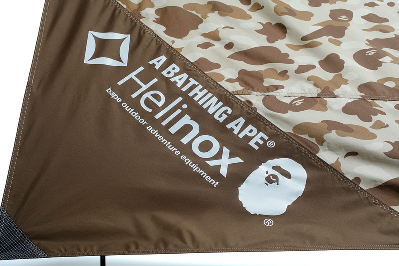 ベイプ®️のアウトドアレーベル ア キャンピング エイプとヘリノックスのコラボアイテムが登場 BAPE®️ A CAMPING APE®️ Helinox Collbo Item Release Info