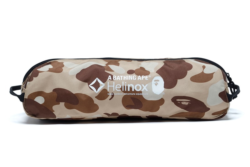 ベイプ®️のアウトドアレーベル ア キャンピング エイプとヘリノックスのコラボアイテムが登場 BAPE®️ A CAMPING APE®️ Helinox Collbo Item Release Info