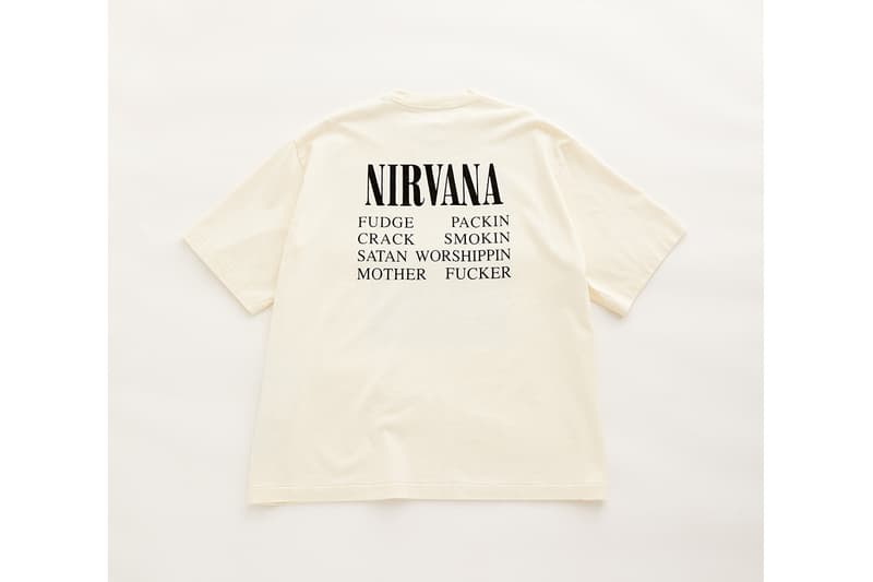 ブラームス ルーツストックからニルヴァーナをフィーチャーした ADAM ET ROPÉ 別注Tシャツが登場 blurhms ROOTSTOCK for ADAM ET ROPÉ EXCLUSIVE NIRVANA Print tee