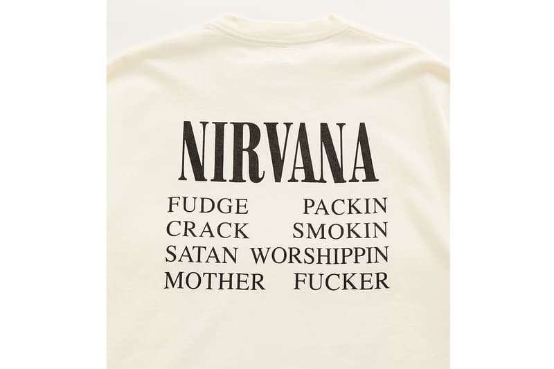 ブラームス ルーツストックからニルヴァーナをフィーチャーした ADAM ET ROPÉ 別注Tシャツが登場 blurhms ROOTSTOCK for ADAM ET ROPÉ EXCLUSIVE NIRVANA Print tee