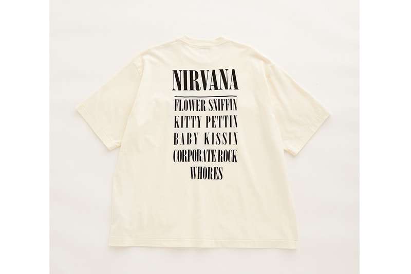 ブラームス ルーツストックからニルヴァーナをフィーチャーした ADAM ET ROPÉ 別注Tシャツが登場 blurhms ROOTSTOCK for ADAM ET ROPÉ EXCLUSIVE NIRVANA Print tee