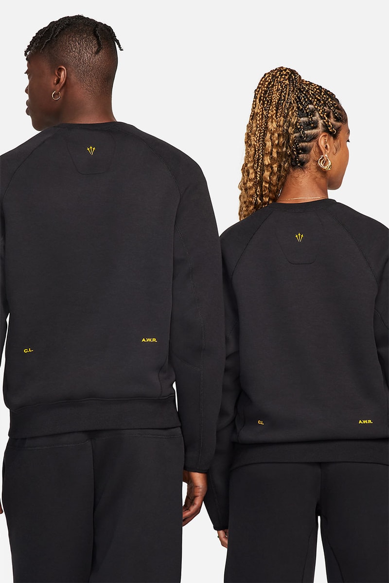 ドレイク手掛ける ノクタ x ナイキ テックフリースコレクションの発売日が決定 drake nocta nike tech fleece black crew hoodie open hem pant release date info store list buying guide photos price 