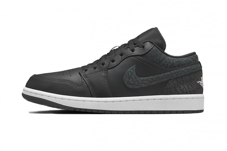 Air Jordan 1 Low からダークトーンのエレファント柄が特徴的な “Black Elephant” が登場