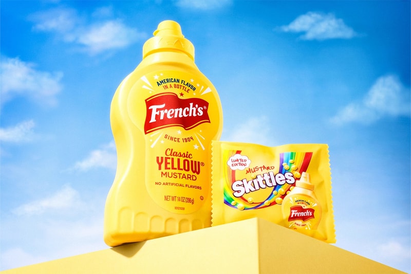 米定番ソフトキャンディ スキットルズ®︎にピリッと辛いマスタード味が誕生 French’s® Mustard Skittles Release Information details date candy sweet collaboration condiment