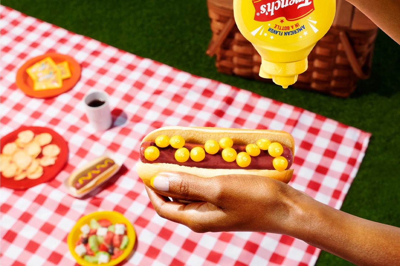 米定番ソフトキャンディ スキットルズ®︎にピリッと辛いマスタード味が誕生 French’s® Mustard Skittles Release Information details date candy sweet collaboration condiment