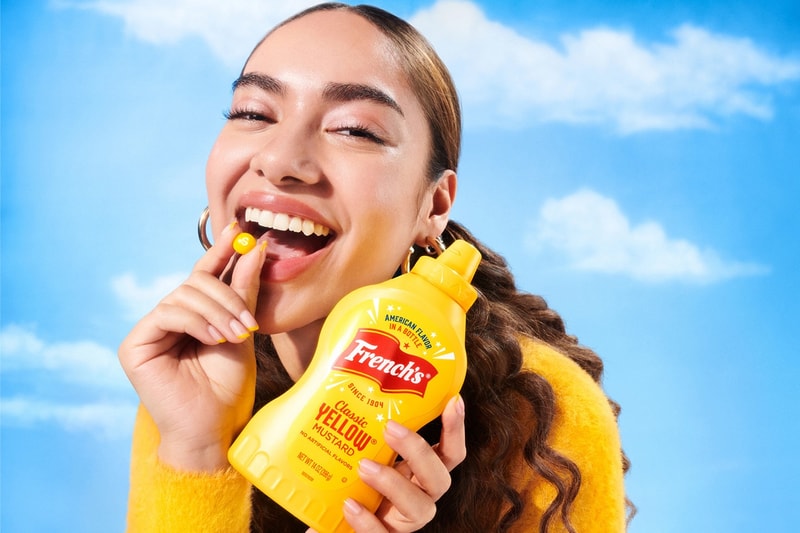 米定番ソフトキャンディ スキットルズ®︎にピリッと辛いマスタード味が誕生 French’s® Mustard Skittles Release Information details date candy sweet collaboration condiment