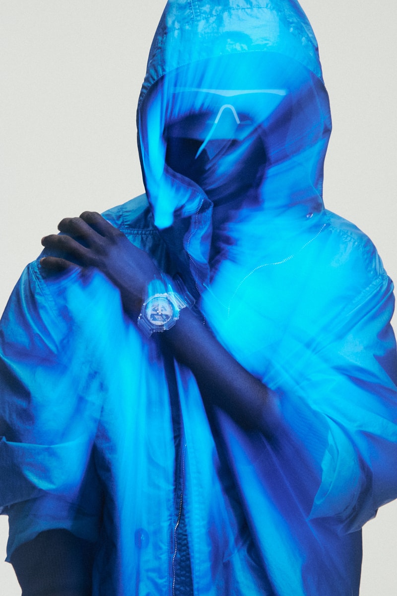 Gショックの40周年を記念したスケルトン仕様の“クリアリミックス”シリーズがリリース G-SHOCK Clear Remix Lookbook 40th Anniversary Eric Haze DWE-5640RX-7 DW-6940RX-7 DW-5040RX-7 GA-2140RX-7A See-Through Transparent Mixed Materials