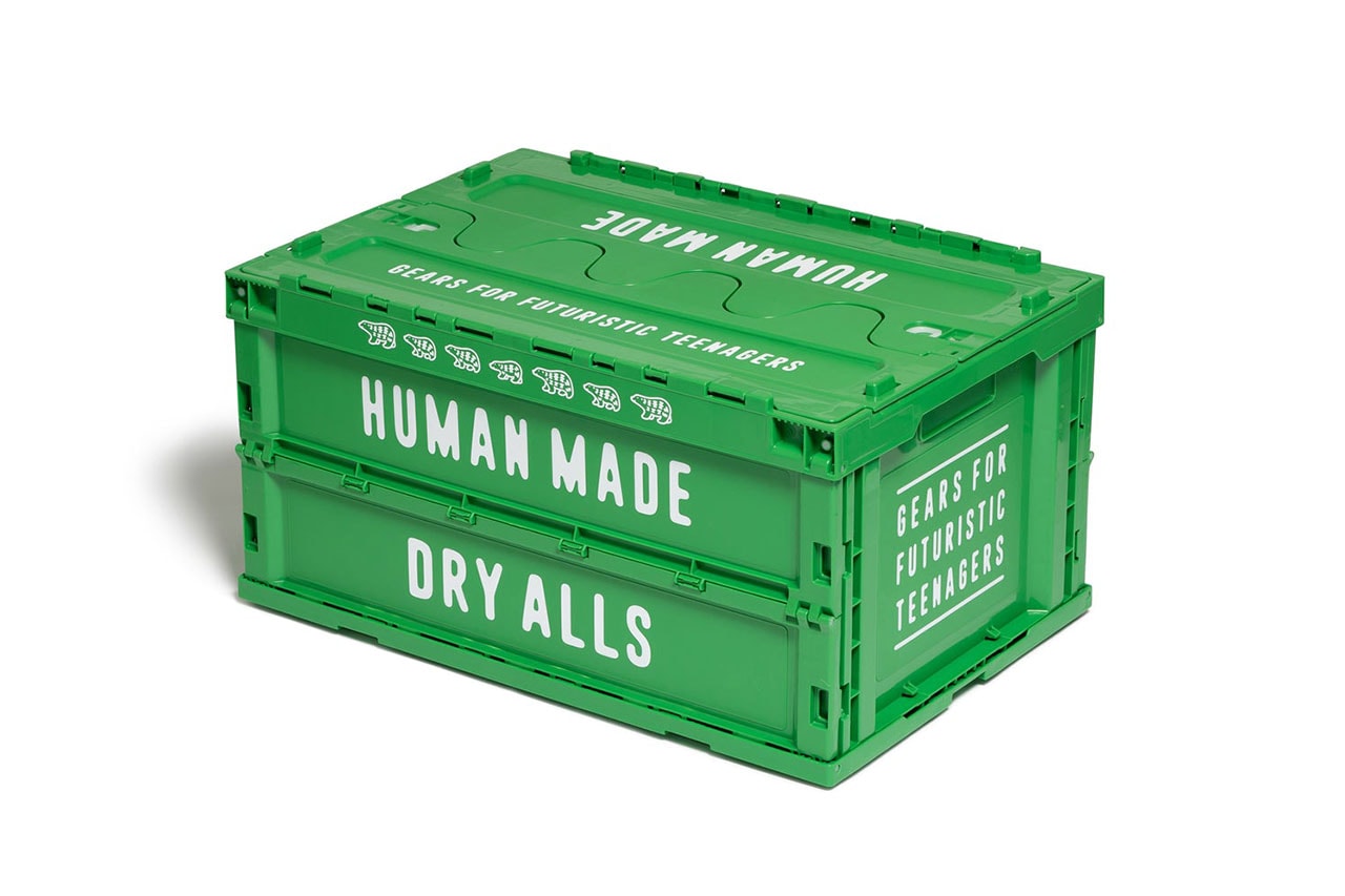 ヒューマンメイド HUMAN MADE®️ から大人気プロダクトの折りたたみ式コンテナボックスの新色が発売