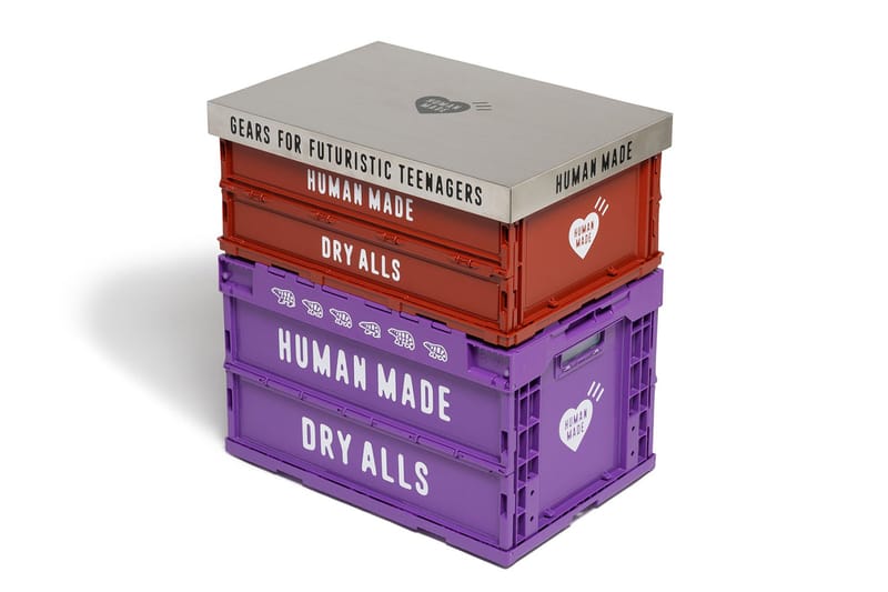 【新品未開封2個セット】 HUMANMADE GDC CONTAINER 50L HUMAN MADE Multi-function Storage Outdoors Folding Plastic Box 50L