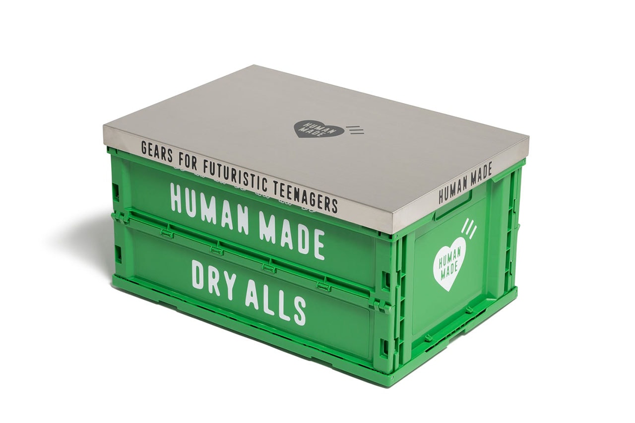 ヒューマンメイド HUMAN MADE®️ から大人気プロダクトの折りたたみ式コンテナボックスの新色が発売