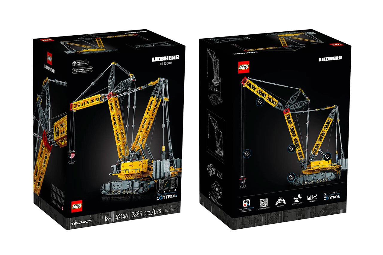 lego liebherr crawler crane 700 info most expensive technic set ever
