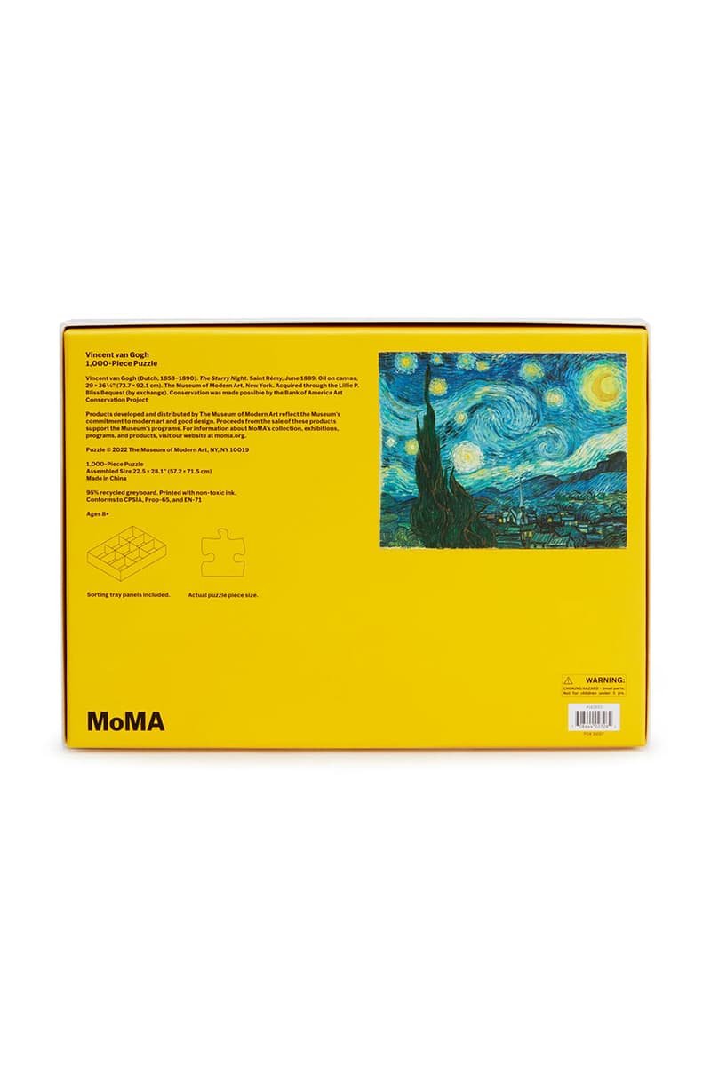 モマ デザイン ストアからコレクション収蔵アートをモチーフにしたジグゾーパズルが登場 MoMA Design Store Vincent Van Gogh The Starry Night-Salvador Dalí The Persistence of Memory Jigsaw Puzzle Release Info