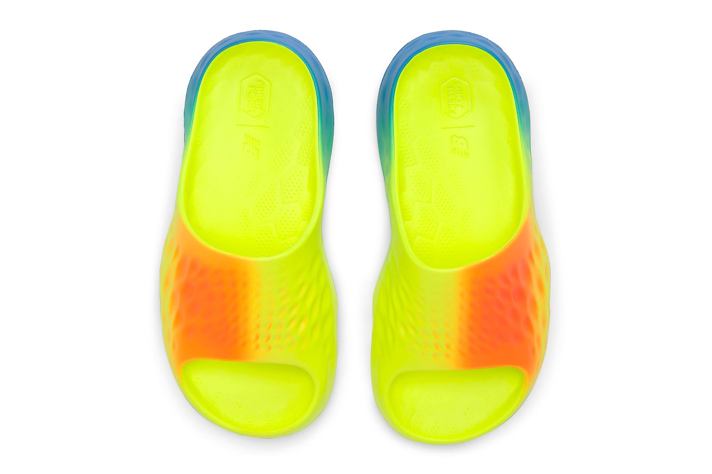 ニューバランスから新型スライドサンダル フレッシュフォーム マーシンが登場 New Balance fresh foam Introduces the MRSHN Slide "Multi-Color" Bright Lapis/Neon Dragonfly-Hi-Lite SUFHUPG3 release info