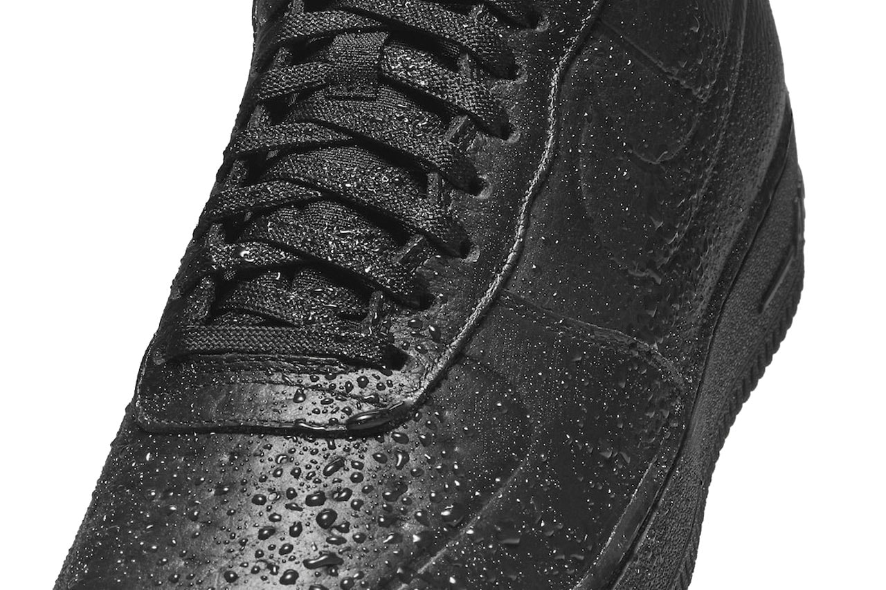 ナイキエアフォース 1 ローに防水仕様のオールブラックモデルが登場 Nike AF1  Low Waterproof Triple-Black Release Info