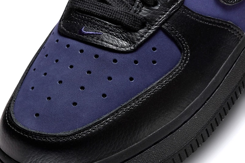 エアフォース 1 ローに新色 “ブラック/インディゴ”が登場 Nike Air Force 1 Low Black/Indigo Fashion Footwear Nike Swoosh Just Do It Streetwear Trainers Shoes Sneakers Skateboarding Basketball
