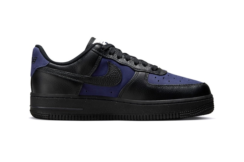 エアフォース 1 ローに新色 “ブラック/インディゴ”が登場 Nike Air Force 1 Low Black/Indigo Fashion Footwear Nike Swoosh Just Do It Streetwear Trainers Shoes Sneakers Skateboarding Basketball