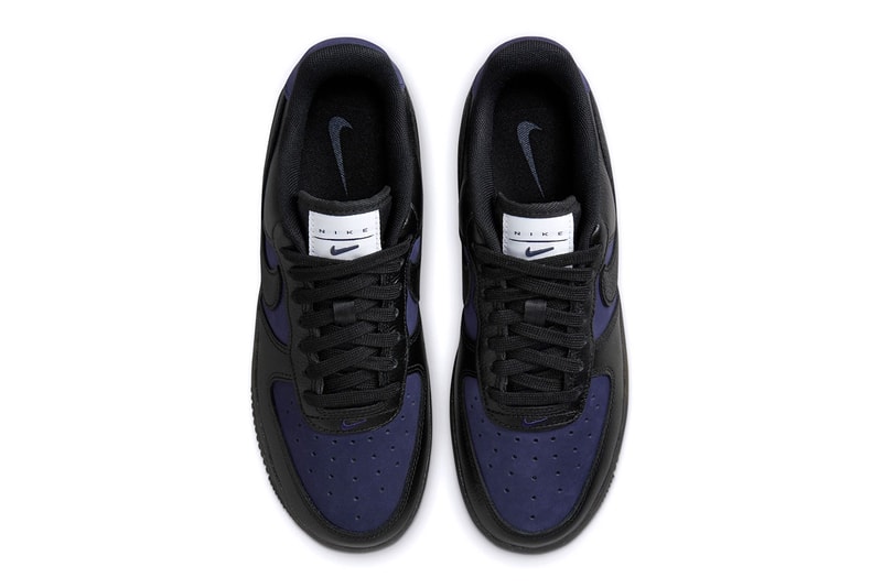 エアフォース 1 ローに新色 “ブラック/インディゴ”が登場 Nike Air Force 1 Low Black/Indigo Fashion Footwear Nike Swoosh Just Do It Streetwear Trainers Shoes Sneakers Skateboarding Basketball