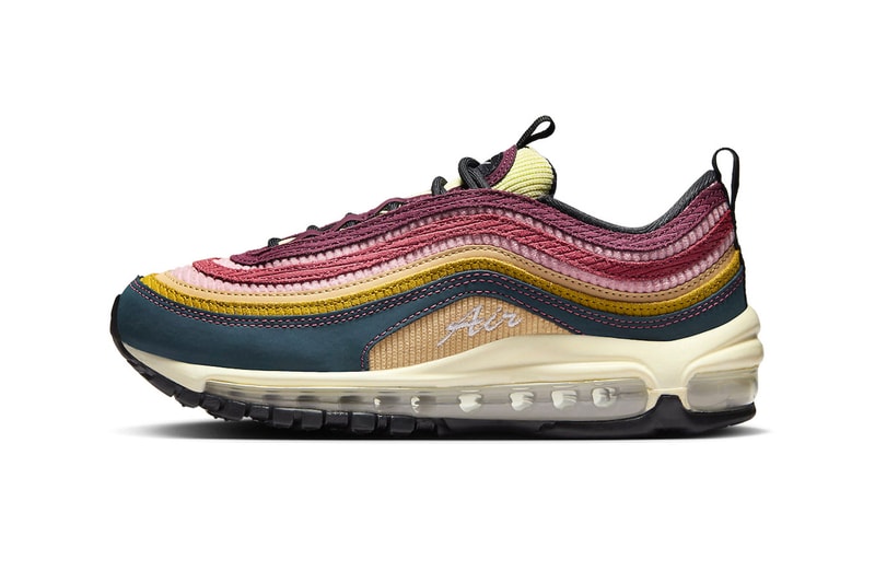 ナイキエアマックス  97 にマルチカラーのコーデュロイを採用した新作が登場 Nike Air Max 97 Arrives in Multi-Color "Corduroy" FB8454-300 swoosh release info