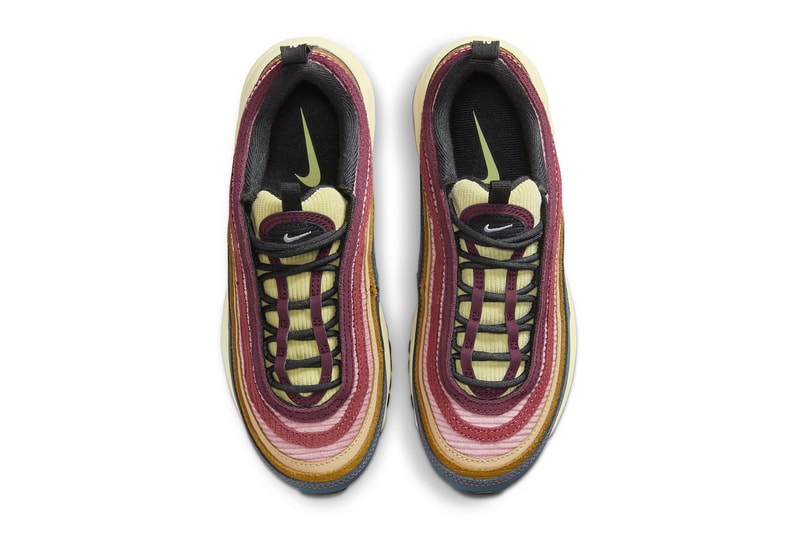 ナイキエアマックス 97 にマルチカラーのコーデュロイを採用した新作が登場 Nike Air Max 97 Arrives in Multi-Color "Corduroy" FB8454-300 swoosh release info