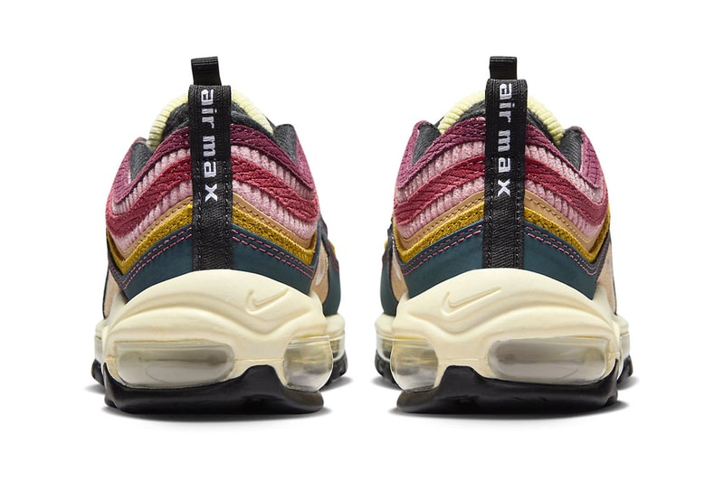 ナイキエアマックス  97 にマルチカラーのコーデュロイを採用した新作が登場 Nike Air Max 97 Arrives in Multi-Color "Corduroy" FB8454-300 swoosh release info