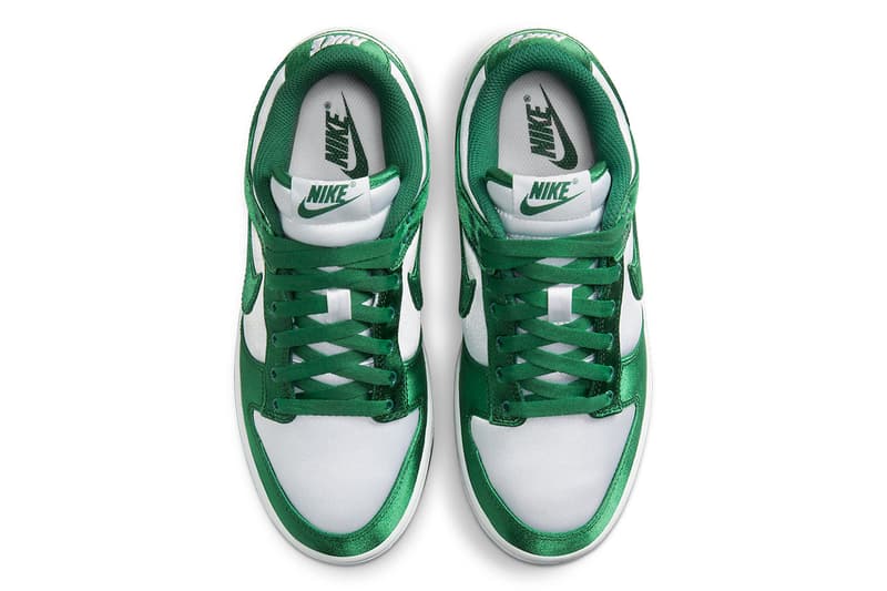 ナイキ ダンク ローからサテン素材を纏った華やかな新作 ミシガンステイト登場 nike dunk low michigan state satin DX5931 100 release date info store list buying guide photos price. 