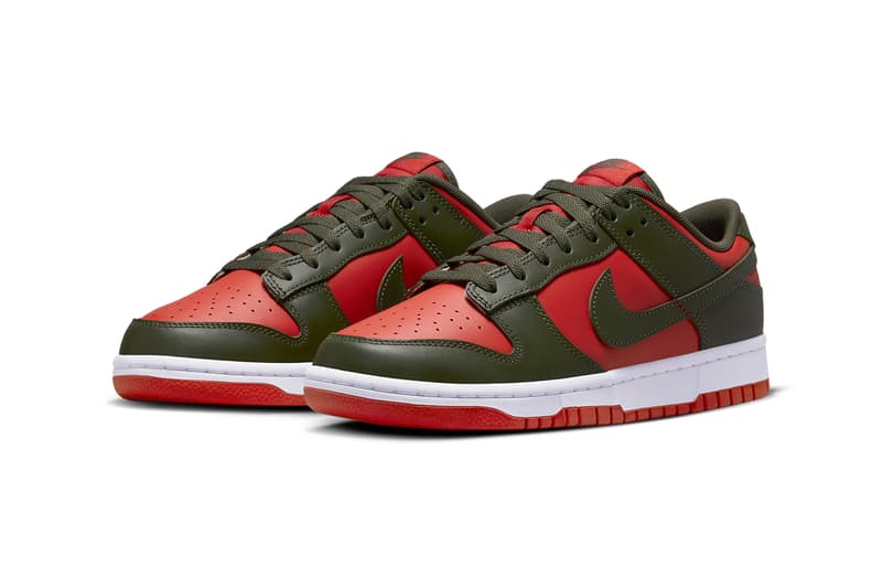 ナイキダンクローに一足早くホリデー気分を味わえる新色モデルがスタンバイ Nike Dunk Low Mystic Red Khaki DV0833-600 Release Info date store list buying guide photos price