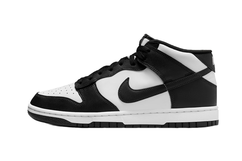 ナイキからパンダカラーを纏ったオールレザーの新作ダンク ミッドが登場 Nike Pandas All-Leather Dunk Mid Release Info