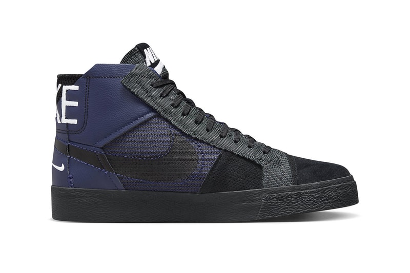 ナイキSBからパッチワーク風のデザインが特徴的なブレザー ミッド プレミアムが登場 Nike SB Blazer Mid Premium Navy Black FD5113-400 Release info 