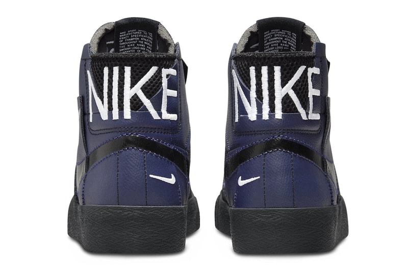 ナイキSBからパッチワーク風のデザインが特徴的なブレザー ミッド プレミアムが登場 Nike SB Blazer Mid Premium Navy Black FD5113-400 Release info 