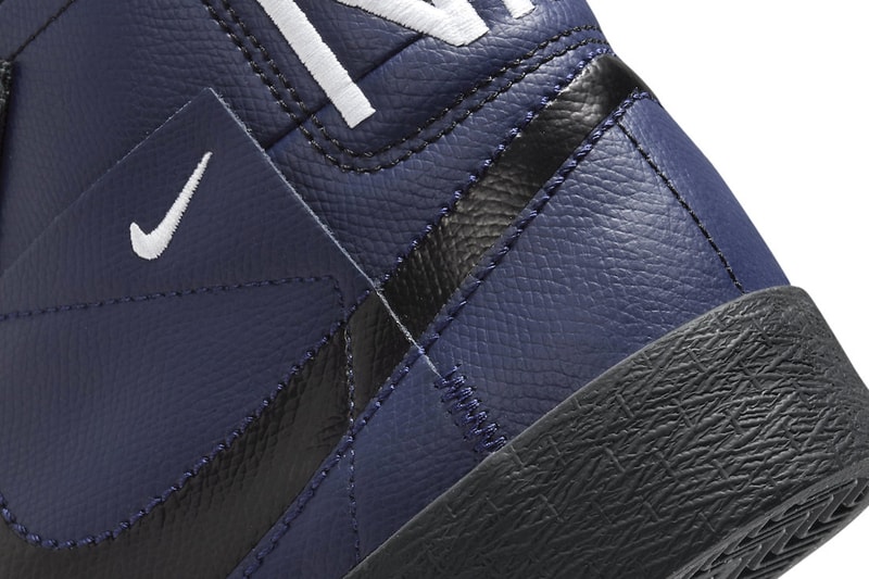ナイキSBからパッチワーク風のデザインが特徴的なブレザー ミッド プレミアムが登場 Nike SB Blazer Mid Premium Navy Black FD5113-400 Release info 