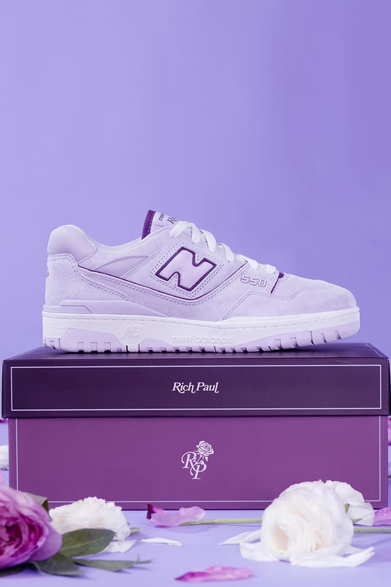 リッチ・ポール x ニューバランスによるコラボ550 & アパレルコレクションが発売 rich paul new balance 550 lavender release date info store list buying guide photos price forever yours lilac