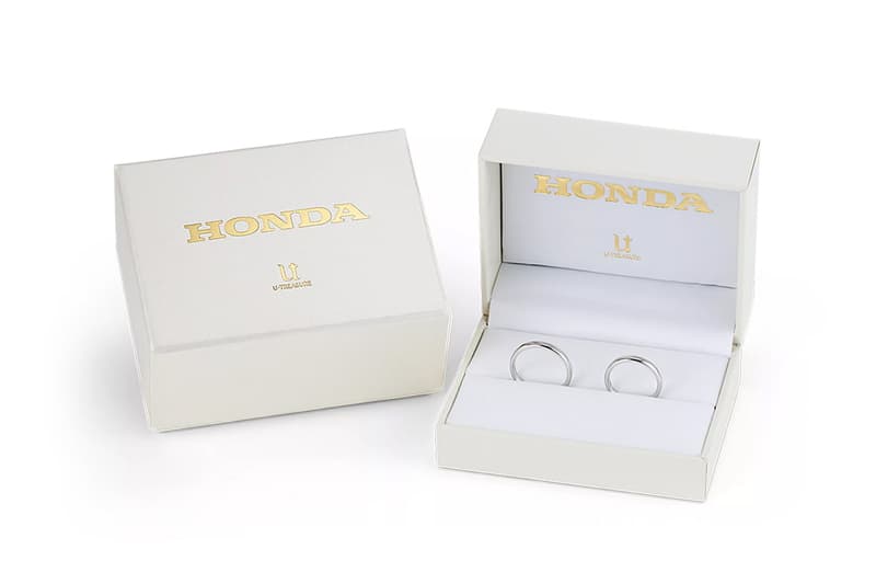 ホンダのマークが刻印されたプラチナ製のマリッジリングが発売 U-Treasure Honda Wedding Rings Release Info Date Buy Price 