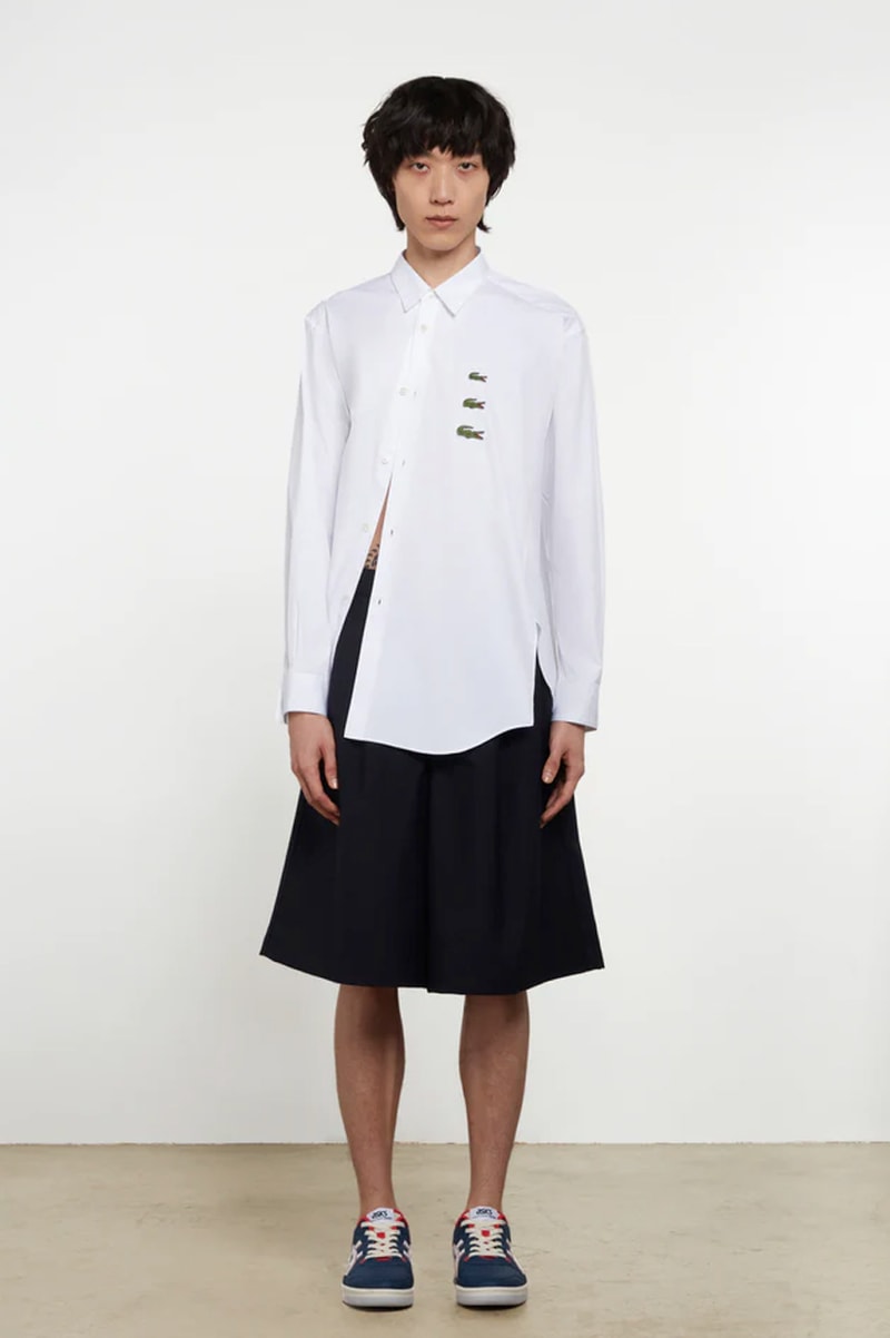 コムデギャルソンシャツxラコステによるコラボコレクションが発売 Lacoste and COMME des GARÇONS SHIRT Team Up for New Collection Fashion