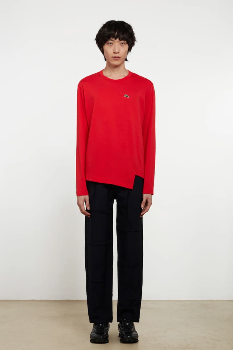コムデギャルソンシャツxラコステによるコラボコレクションが発売 Lacoste and COMME des GARÇONS SHIRT Team Up for New Collection Fashion