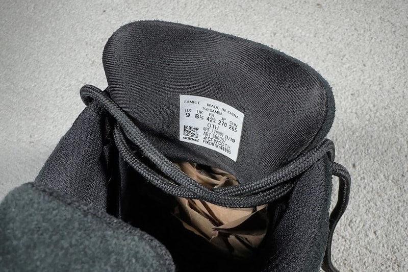 イージー150サンバのサンプルモデルをチェック adidas yeezy originals kanye west ye samba 150 sample black gum photos official release date info photos price store list buying guide
