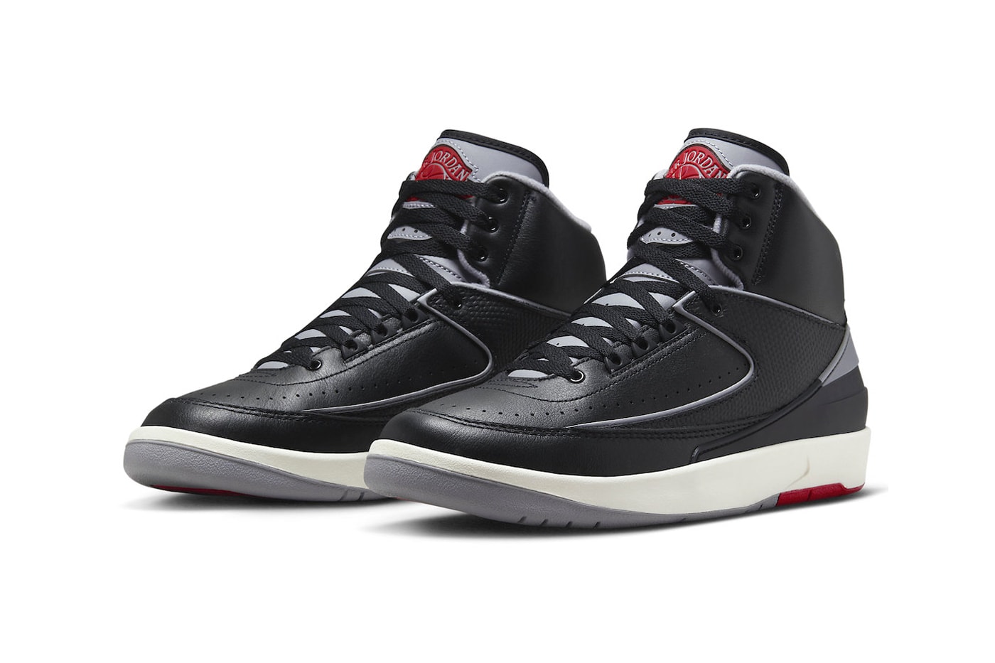 エアジョーダン3の人気OGカラーを纏った新作エアジョーダン2“ブラックセメント”が登場 Air Jordan 2 "Black Cement" Has an Official Release Date DR8884-001 black/Cement Grey-Fire Red-Sail