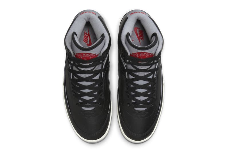 エアジョーダン3の人気OGカラーを纏った新作エアジョーダン2“ブラックセメント”が登場 Air Jordan 2 "Black Cement" Has an Official Release Date DR8884-001 black/Cement Grey-Fire Red-Sail