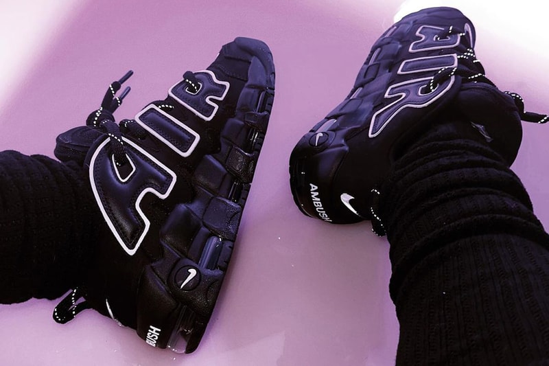 ユンがアンブッシュ x ナイキエアモアアップテンポローの新色 “ブラック/ホワイト” をお披露目 AMBUSH to Convert Nike Air More Uptempo to Low-Top Release Info FB1299-001