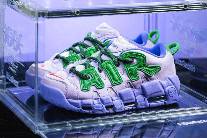 アンブッシュ® x ナイキ エア モア アップテンポ ローの別カラー ライラックのディテールをチェック AMBUSH Nike Air More Uptempo Low Lilac Release Info date store list buying guide photos price FB1299-500
