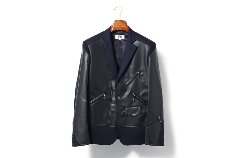 アイジュンヤワタナベマンxブルックスブラザーズによる最新コラボアイテムが発売 brooks brothers eye junya watanabe man navy blazer rider's jacket oxford shirt blue orange aw23 
