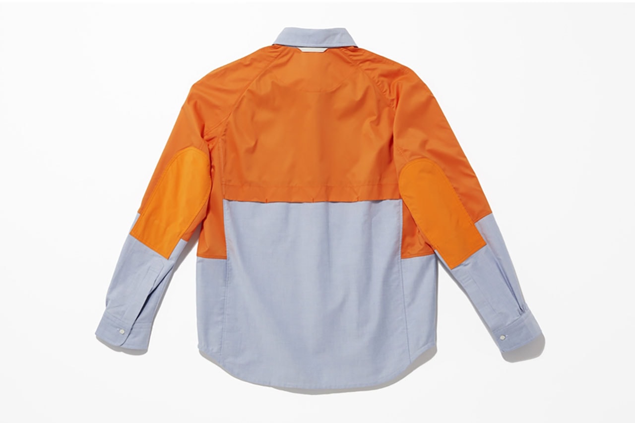 アイジュンヤワタナベマンxブルックスブラザーズによる最新コラボアイテムが発売 brooks brothers eye junya watanabe man navy blazer rider's jacket oxford shirt blue orange aw23 