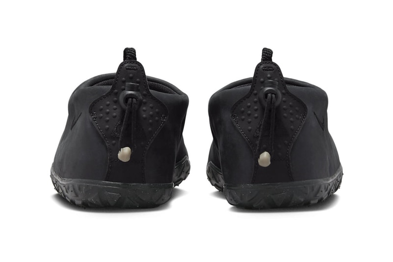 ナイキACGからオールブラック仕様の新作エアモックが登場 Nike ACG Air Moc Receives a "Black Leather" Treatment FV4569-001 Black/Black-Black-Black-Summit White