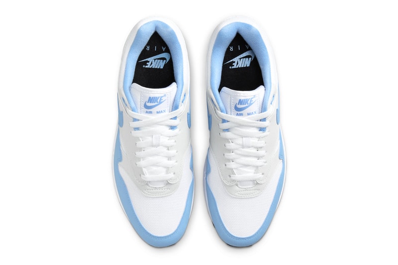 ナイキ エア マックス1 から人気カラー ユニバーシティブルーを纏った新作が登場 Official Look at the Nike Air Max 1 "University Blue" FD9082-103 White/University Blue-Photon Dust-Black release info november